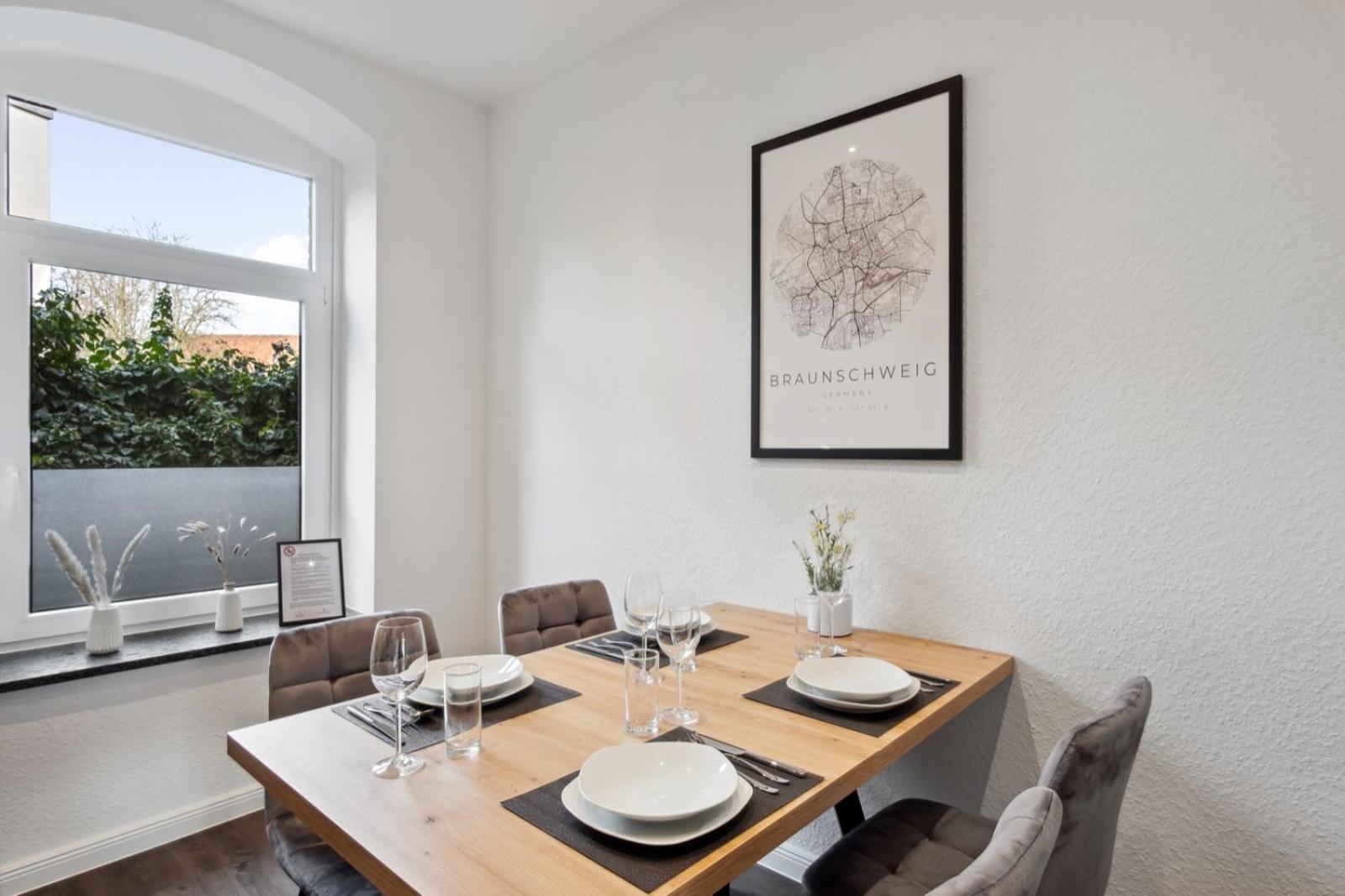 Charmantes Apartment 5 Personen Smart Tv Netflix Disney Braunschweig Esterno foto